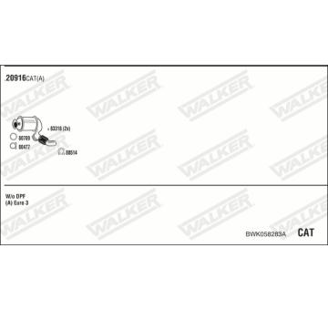 Výfukový systém WALKER BWK058283A