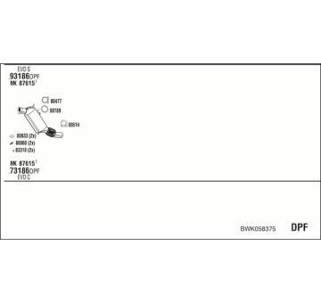 Výfukový systém WALKER BWK058375