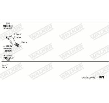 Výfukový systém WALKER BWK059219B