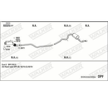 Výfukový systém WALKER BWK059222BA