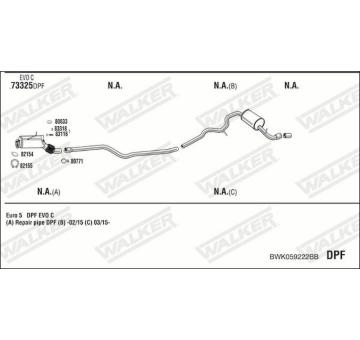 Výfukový systém WALKER BWK059222BB