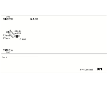 Výfukový systém WALKER BWK059223B