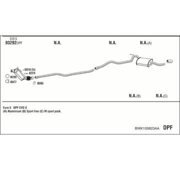 Výfukový systém WALKER BWK100823AA
