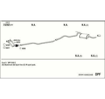 Výfukový systém WALKER BWK100823AB