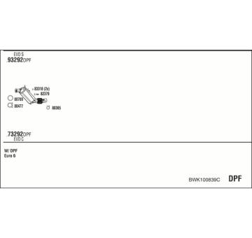 Výfukový systém WALKER BWK100839C