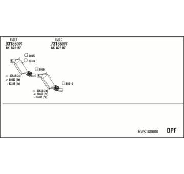 Výfukový systém WALKER BWK100888