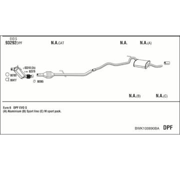 Výfukový systém WALKER BWK100890BA