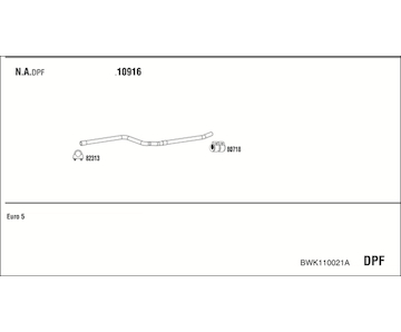 Výfukový systém WALKER BWK110021A