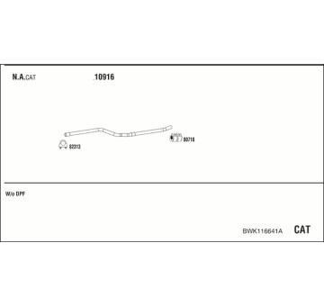 Výfukový systém WALKER BWK116641A