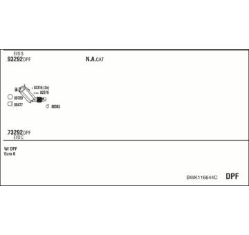 Výfukový systém WALKER BWK116644C