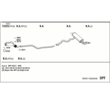 Výfukový systém WALKER BWK116656AB