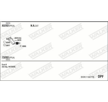 Výfukový systém WALKER BWK116677B