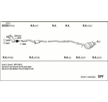 Výfukový systém WALKER BWK116682BA