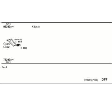 Výfukový systém WALKER BWK116780B