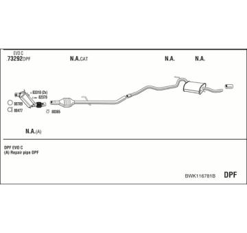 Výfukový systém WALKER BWK116781B