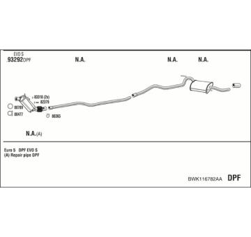 Výfukový systém WALKER BWK116782AA