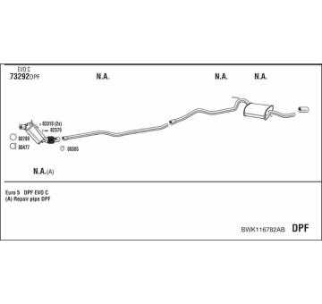 Výfukový systém WALKER BWK116782AB