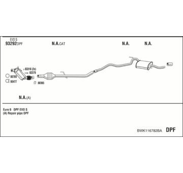 Výfukový systém WALKER BWK116782BA