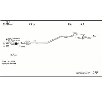Výfukový systém WALKER BWK116782BB