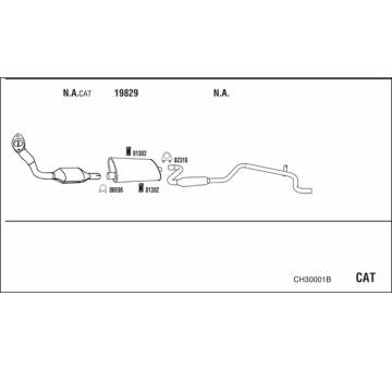 Výfukový systém WALKER CH30001B