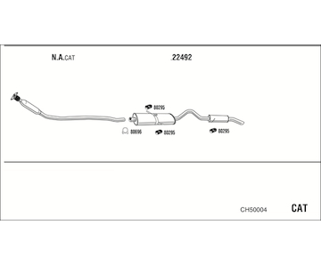 Výfukový systém WALKER CH50004