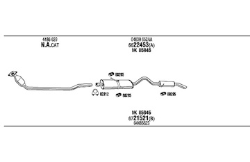 Výfukový systém WALKER CH70002