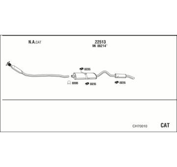 Výfukový systém WALKER CH70010