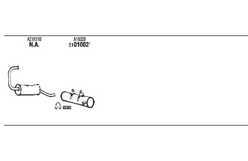 Výfukový systém WALKER CI11007