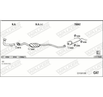 Výfukový systém WALKER CI15012B