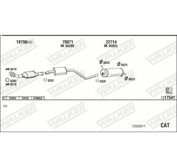 Výfukový systém WALKER CI25011