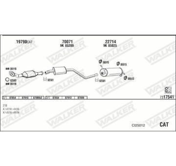 Výfukový systém WALKER CI25012