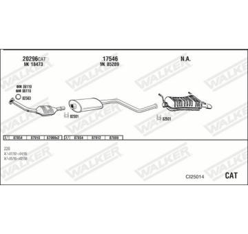 Výfukový systém WALKER CI25014