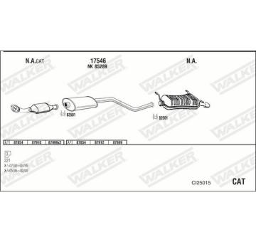 Výfukový systém WALKER CI25015