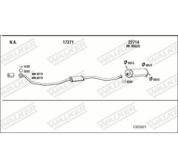 Výfukový systém WALKER CI25021
