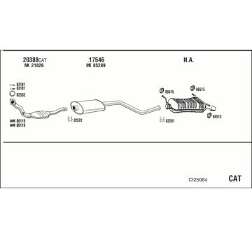 Výfukový systém WALKER CI25064
