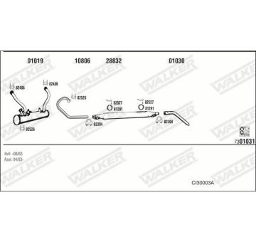 Výfukový systém WALKER CI30003A