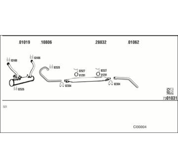Výfukový systém WALKER CI30004
