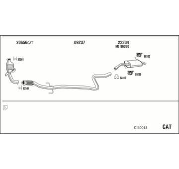 Výfukový systém WALKER CI30013