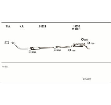 Výfukový systém WALKER CI30307