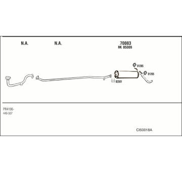 Výfukový systém WALKER CI50018A