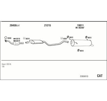 Výfukový systém WALKER CI55013
