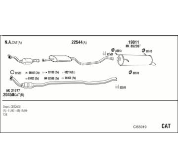 Výfukový systém WALKER CI55019