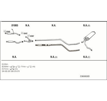 Výfukový systém WALKER CI60005D