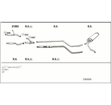 Výfukový systém WALKER CI60006