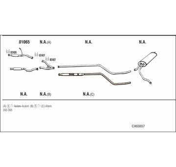 Výfukový systém WALKER CI60007