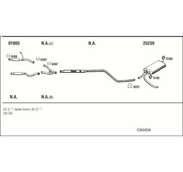 Výfukový systém WALKER CI60008