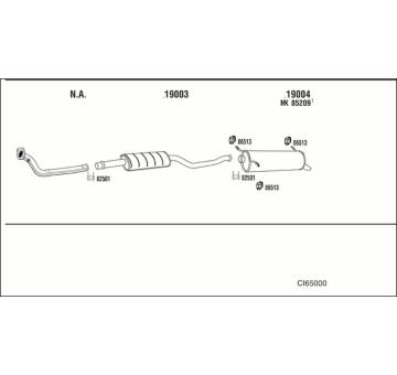 Výfukový systém WALKER CI65000