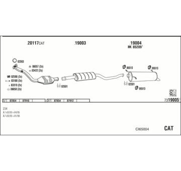 Výfukový systém WALKER CI65004