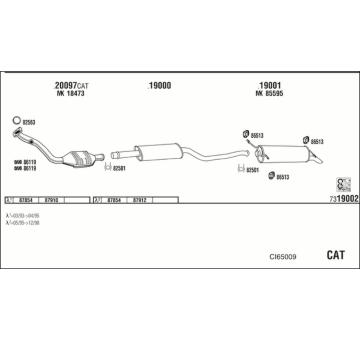 Výfukový systém WALKER CI65009
