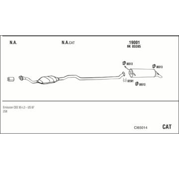 Výfukový systém WALKER CI65014